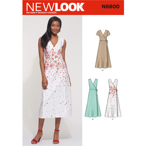New Look Sewing Pattern N6600 Misses&#39; Wrap Dress