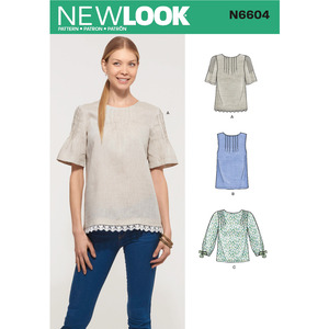 New Look Sewing Pattern N6604 Misses&#39; Tops