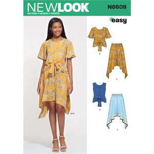 New Look Sewing Pattern N6609 Misses&#39; 2-Piece Dress