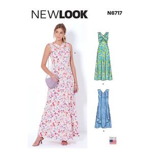 New Look Sewing Pattern N6717 Misses&#39; Knit Dresses Sizes 8-18