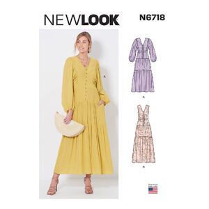 New Look Sewing Pattern N6718 Misses&#39; Dress Sizes 8-20