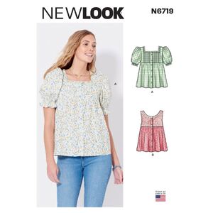 New Look Sewing Pattern N6719 Misses&#39; Tops Sizes 8-18