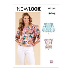 New Look Sewing Pattern N6732 Misses&#39; Tops