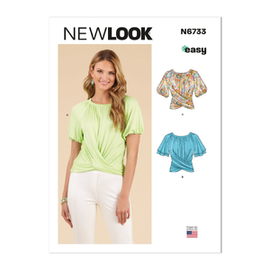 New Look Sewing Pattern N6733 Misses&#39; Knit Tops