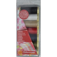 GUTERMANN, Sew All Thread 7 x 100m Spool Pack, Assorted Colour Pack