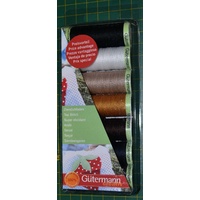 GUTERMANN, TOP STITCH Thread 7 x 30m Spool Pack, 7 Assorted Colours, VALUE