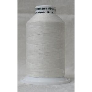 Gutermann Miniking #800 WHITE, 1000m Universal Sewing / Overlocking Thread
