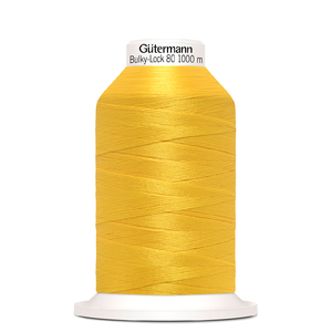 Gutermann Bulky-Lock No.80, #417 YELLOW 1000m Overlocking Thread