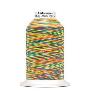 Gutermann Bulky-Lock No.80,  #9822 Variegated Multi, 1000m Overlocking Thread