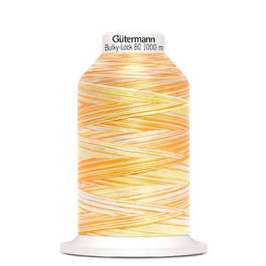 Gutermann Bulky-Lock No.80, 1000m Overlocking Thread #9914 Variegated Orange