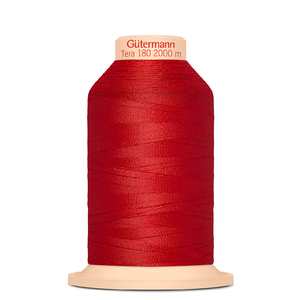 Gutermann Tera 180, 2000m Overlocking / Sewing Thread Col 365 RED
