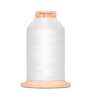 Gutermann Tera 180, 2000m Overlocking / Sewing Thread Col 800 WHITE