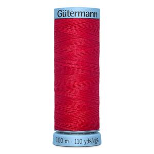 Gutermann Silk Thread #156 BRIGHT RED, 100m Spool (S303)