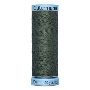 Gutermann Silk Thread #269 VERY DARK OLIVE GREEN, 100m Spool (S303)