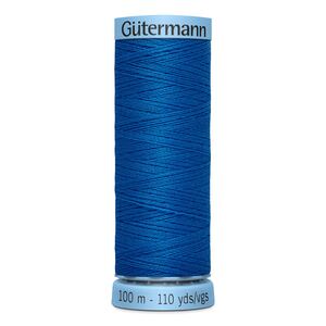 Gutermann Silk Thread #322 BRILLIANT BLUE, 100m Spool (S303)
