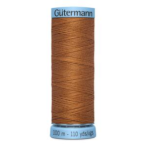 Gutermann Silk Thread #448 GOLDEN BROWN, 100m Spool (S303)