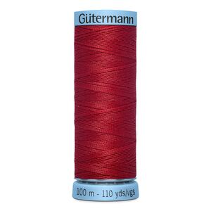 Gutermann Silk Thread #46 DARK RED, 100m Spool (S303)