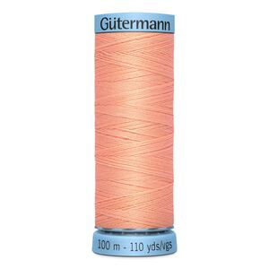 Gutermann Silk Thread #586 PEACH PINK, 100m Spool (S303)