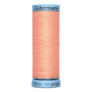 Gutermann Silk Thread #586 PEACH PINK, 100m Spool (S303)
