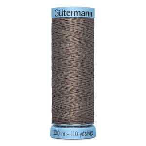 Gutermann Silk Thread #669 SHELL GREY or GABERDINE, 100m Spool (S303)