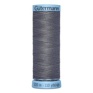 Gutermann Silk Thread #701 DARK STEEL GREY, 100m Spool (S303)
