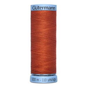 Gutermann Silk Thread #838 COPPER, 100m Spool (S303)