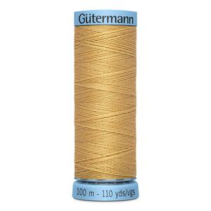 Gutermann Silk Thread #893 OLD GOLD, 100m Spool (S303)