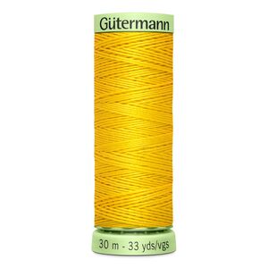 Gutermann Top Stitch Thread #106 GOLDEN YELLOW 30m Spool High Lustre, Bold Sewing