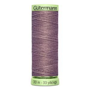 Gutermann Top Stitch Thread #126 DARK TAUPE 30m Spool High Lustre, Bold Sewing