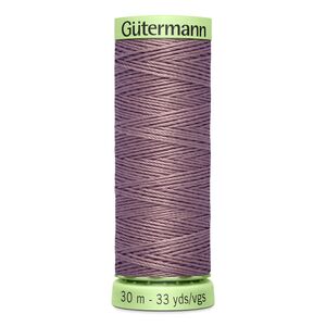 Gutermann Top Stitch Thread #126 DARK TAUPE 30m Spool High Lustre, Bold Sewing