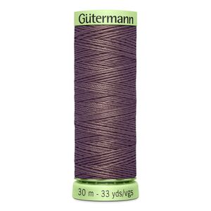 Gutermann Top Stitch Thread #127 GREY BROWN 30m Spool High Lustre, Bold Sewing