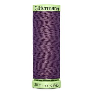 Gutermann Top Stitch Thread #128 DUSKY PURPLE 30m Spool High Lustre, Bold Sewing