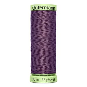 Gutermann Top Stitch Thread #128 DUSKY PURPLE 30m Spool High Lustre, Bold Sewing