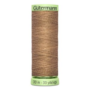 Gutermann Top Stitch Thread #139 SEINNA BROWN 30m Spool High Lustre, Bold Sewing