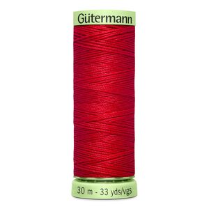 Gutermann Top Stitch Thread #156 BRIGHT RED 30m Spool High Lustre, Bold Sewing