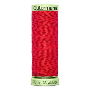 Gutermann Top Stitch Thread #16 BRIGHT RED 30m Spool High Lustre, Bold Sewing