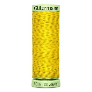 Gutermann Top Stitch Thread #177 YELLOW 30m Spool High Lustre, Bold Sewing