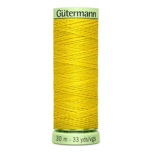 Gutermann Top Stitch Thread #177 YELLOW 30m Spool High Lustre, Bold Sewing