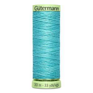 Gutermann Top Stitch Thread #192 TURQUOISE 30m Spool High Lustre, Bold Sewing