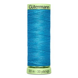 Gutermann Top Stitch Thread #197 LIGHT CARIBBEAN BLUE 30m Spool High Lustre, Bold Sewing
