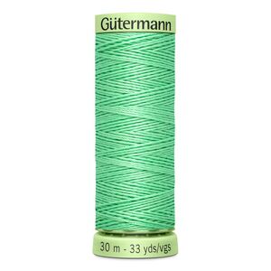 Gutermann Top Stitch Thread #205 VERY LIGHT GREEN 30m Spool High Lustre, Bold Sewing