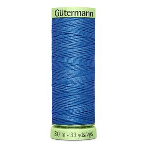 Gutermann Top Stitch Thread #213 DUSKY BLUE 30m Spool High Lustre, Bold Sewing