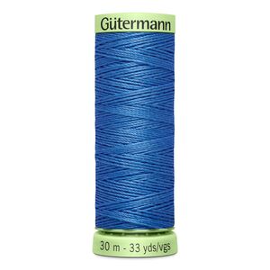 Gutermann Top Stitch Thread #213 DUSKY BLUE 30m Spool High Lustre, Bold Sewing