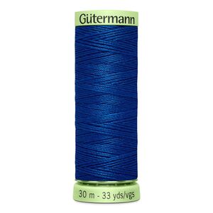 Gutermann Top Stitch Thread #214 DARK DENIM 30m Spool High Lustre, Bold Sewing