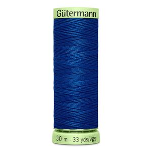 Gutermann Top Stitch Thread #214 DARK DENIM 30m Spool High Lustre, Bold Sewing
