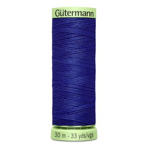 Gutermann Top Stitch Thread #218 INDIGO BLUE 30m Spool High Lustre, Bold Sewing