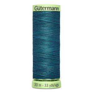 Gutermann Top Stitch Thread #223 DARK TEAL 30m Spool High Lustre, Bold Sewing