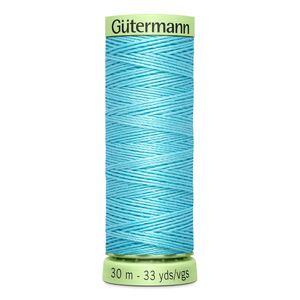 Gutermann Top Stitch Thread #28 SKY BLUE 30m Spool High Lustre, Bold Sewing