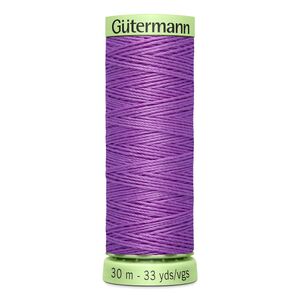 Gutermann Top Stitch Thread #291 DARK LILAC 30m Spool High Lustre, Bold Sewing