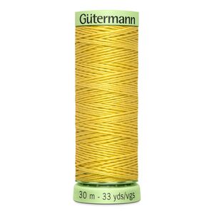 Gutermann Top Stitch Thread #327 PALE DAFFODIL YELLOW 30m Spool High Lustre, Bold Sewing